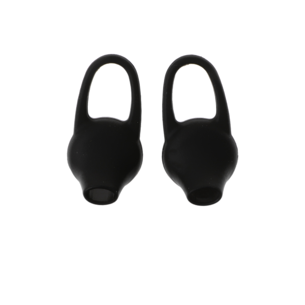 1 paar Universal Silicon In-Ear Headset Oortelefoon Oordopjes Oor Cover & Haak Oordopjes: Black