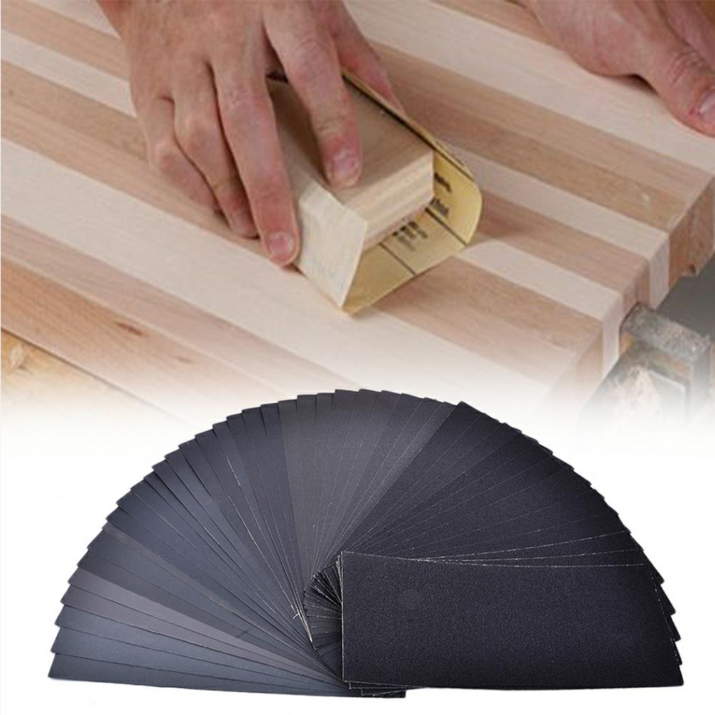 42Pcs Wet Dry Sandpaper Grit Sandpaper For Woodden Furniture Finishing Metal Sanding Automotive Polishing