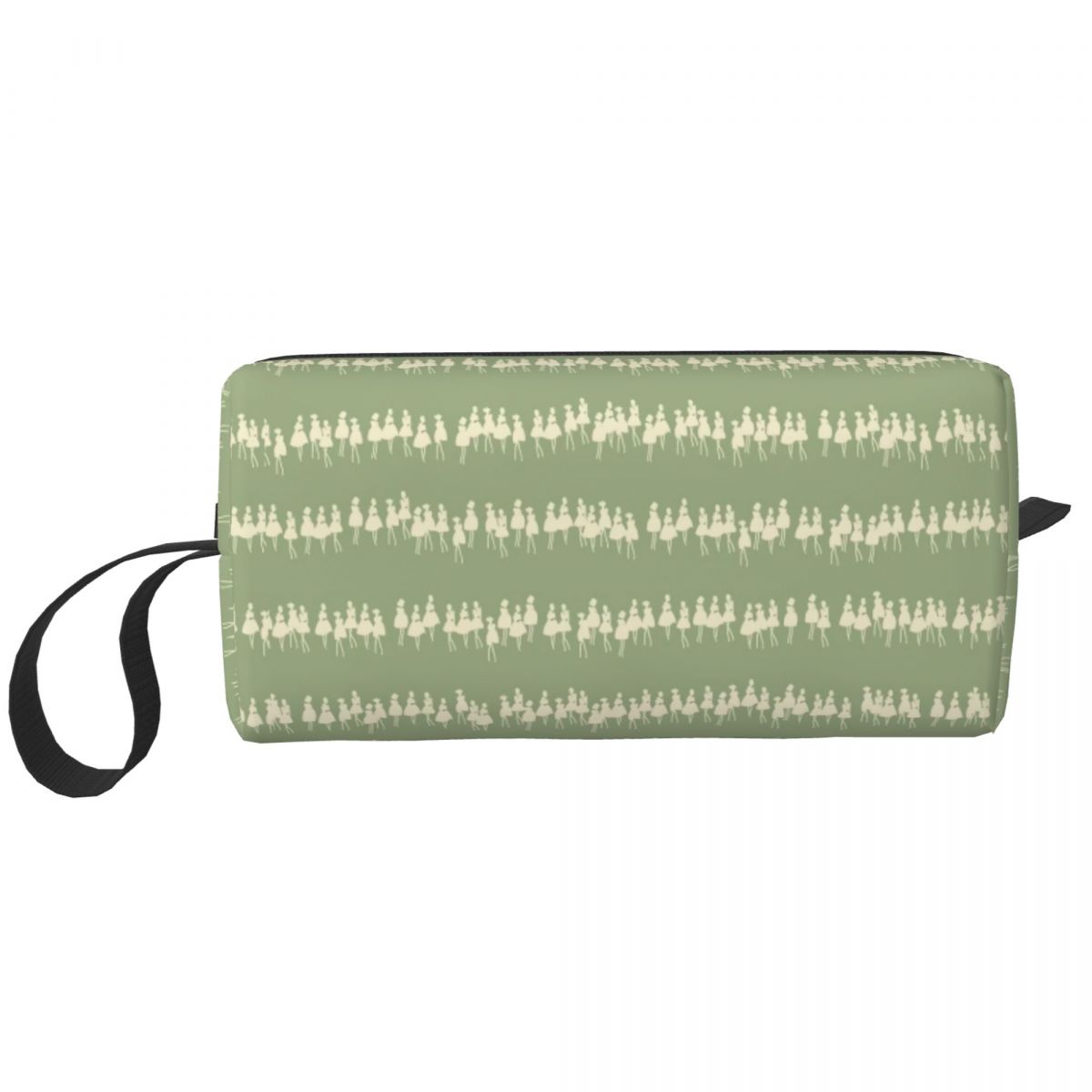 Custom Cute Print Green Dog Show Travel Toiletry Bag Orla Kiely Cosmetic Makeup Organizer Beauty Storage Bags Dopp Kit Case Box: Clear
