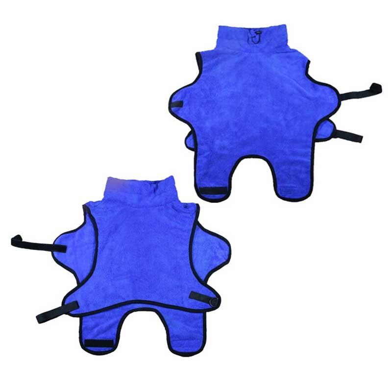 Szybkoschnący ręcznik kąpielowy dla kota do kąpania psa ciepłe ubrania szybko schnący ręcznik dla zwierzaka Super chłonny do kąpania psa: dark blue / XS ( Cat Size )