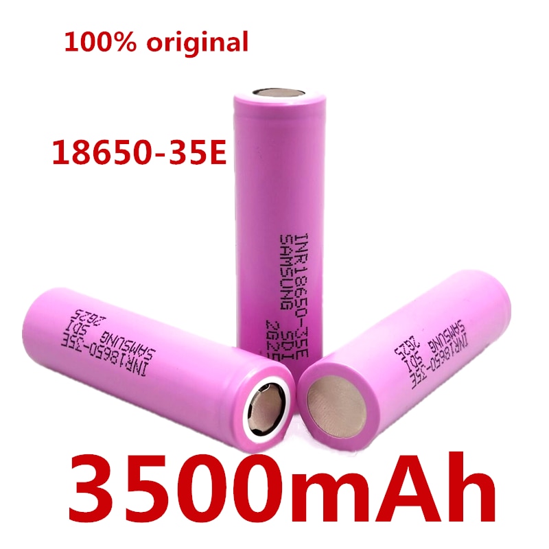 100% Origineel Voor Samsung 18650 3500Mah 13A Ontlading INR18650 35E 18650 Batterij Li-Ion 3.7V Oplaadbare Batterij
