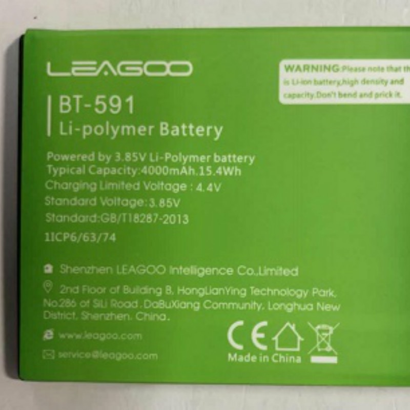 4000 Mah Batterij Voor Leagoo Kiicaa Power/BT-591