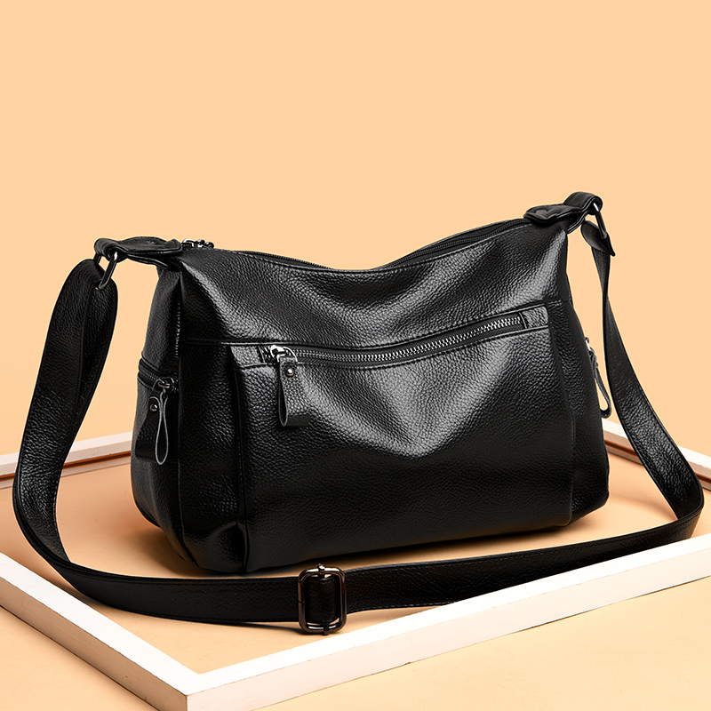 Schlichte damentasche, Jahrgang-schultertasche, Bote Tasche aus pu-leder, luxuriöse crossbody-tasche für damen, damenhandtasche
