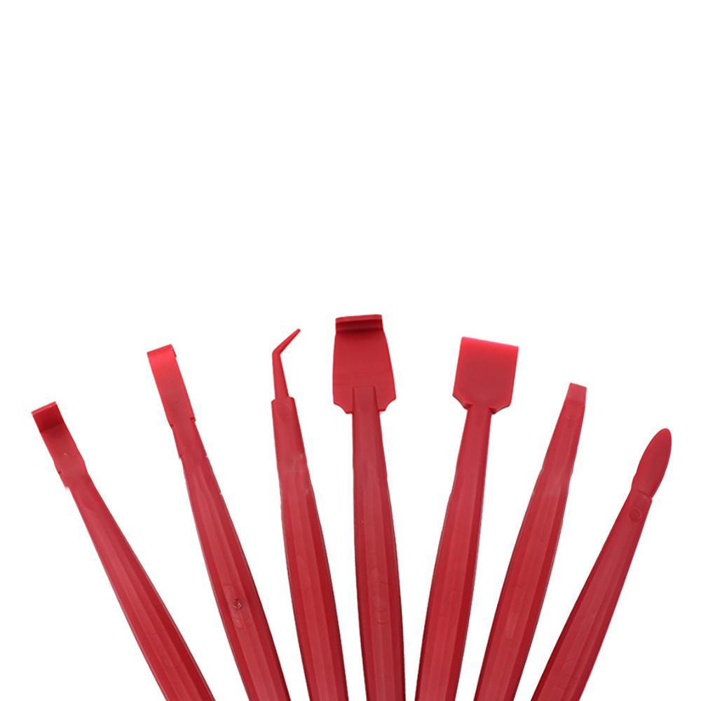 7 pièces ensemble housse de voiture en vinyle Film raclette grattoir outils bord-fermeture outil pour Automobile Film collant voiture style