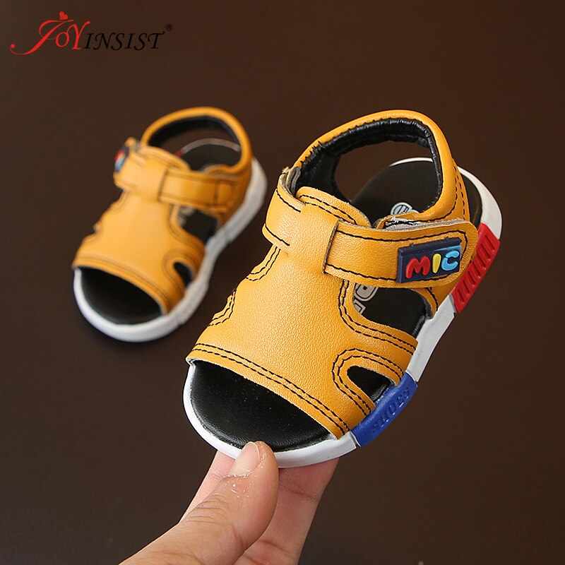 Sommer baby sandaler 1-2-3 år gammel dreng børn fritidssko dreng strandsko tå sandaler med blød sål