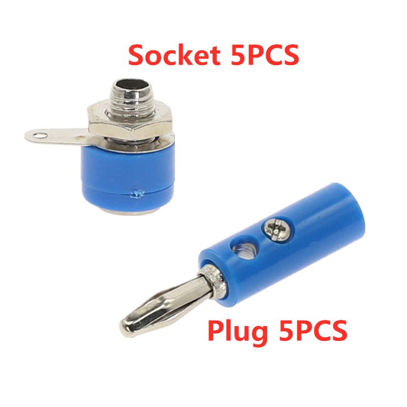 Macho hembra J072 4mm conector Banana macho hembra para insertar conector Pin Banana modelo DIY: Beige