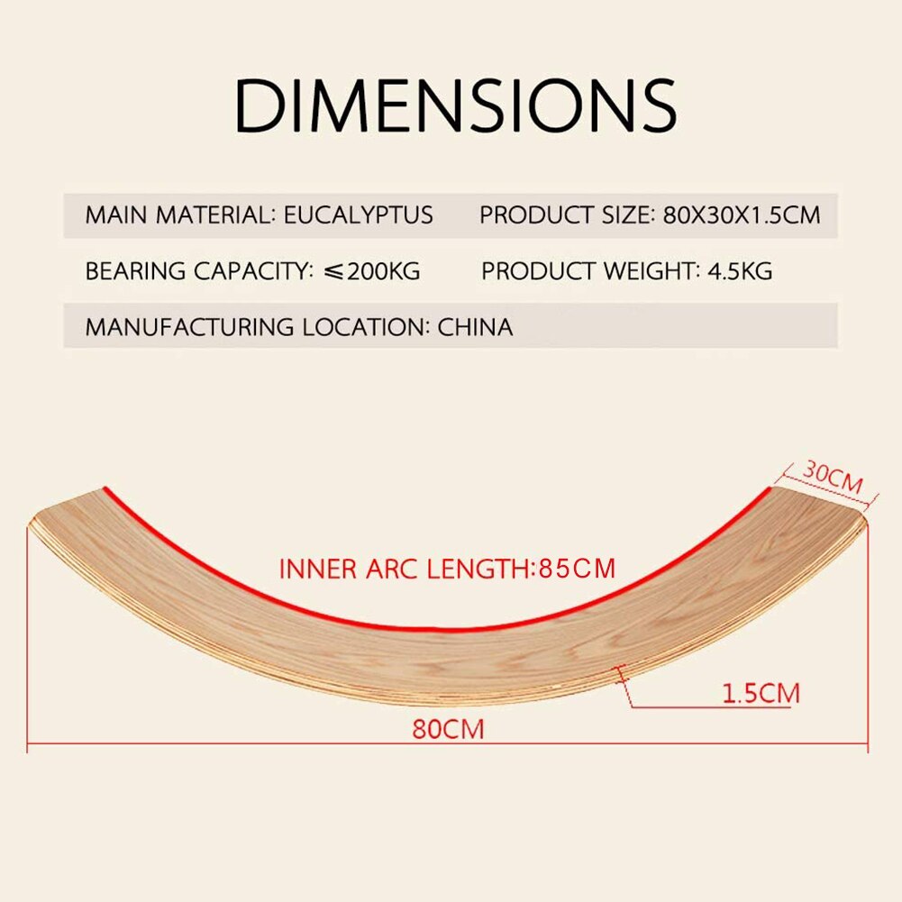 Planche d&#39;équilibre en bois pour enfants, balançoire incurvée, équipement de Yoga, Fitness, jouets d&#39;intérieur pour bébés, Sports de plein air, jouet d&#39;entraînement pour adultes,