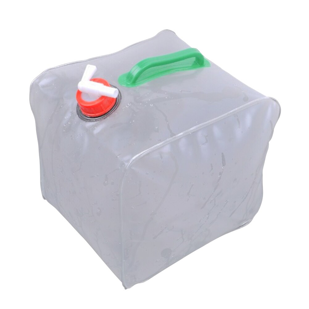 10/20L Opvouwbare Camping Water Bussen Met Tap Bpa-vrij Pvc Water Opbergtas Water Emmer Outdoor Wandelen drinkwater Tank: 10L single bill