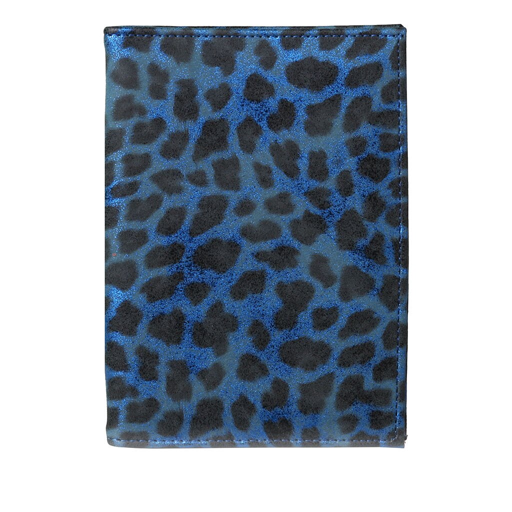 Reisepass Protector Leopard Brieftasche Visitenkarte Weichen Passport Abdeckung обложка на паспорт frauen geldbörsen cartera mujer: Blau