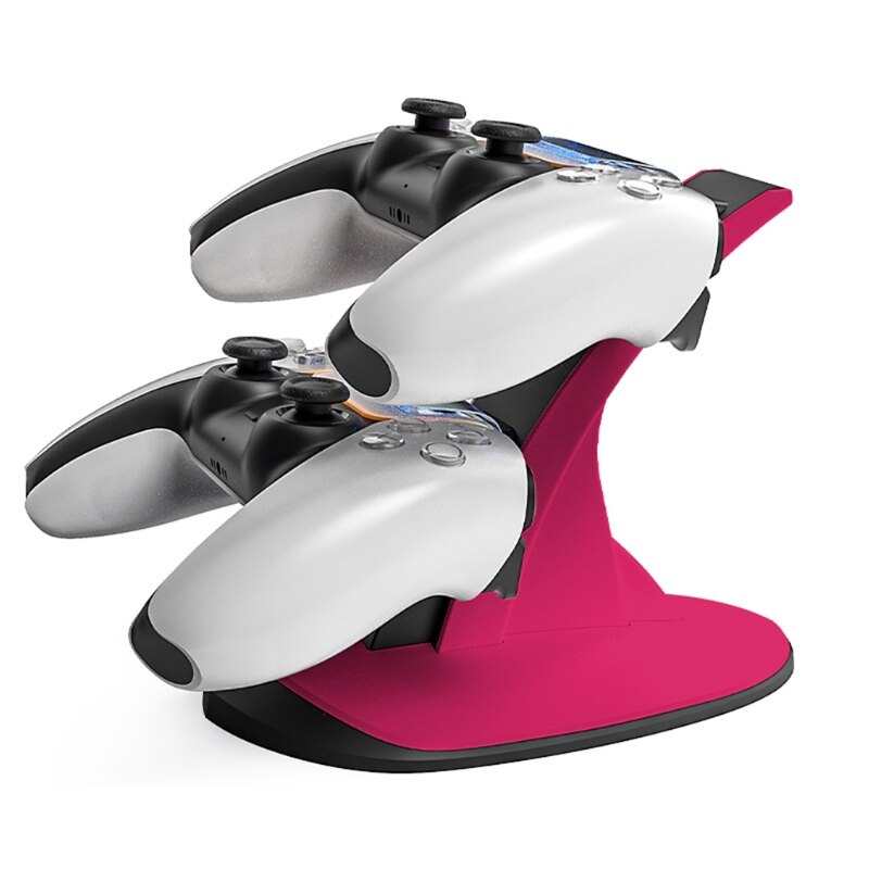 Kompatibel mit / ps5 kabellosen controllern, dual-ladegerät mit led-anzeige und usb-ladefunktion