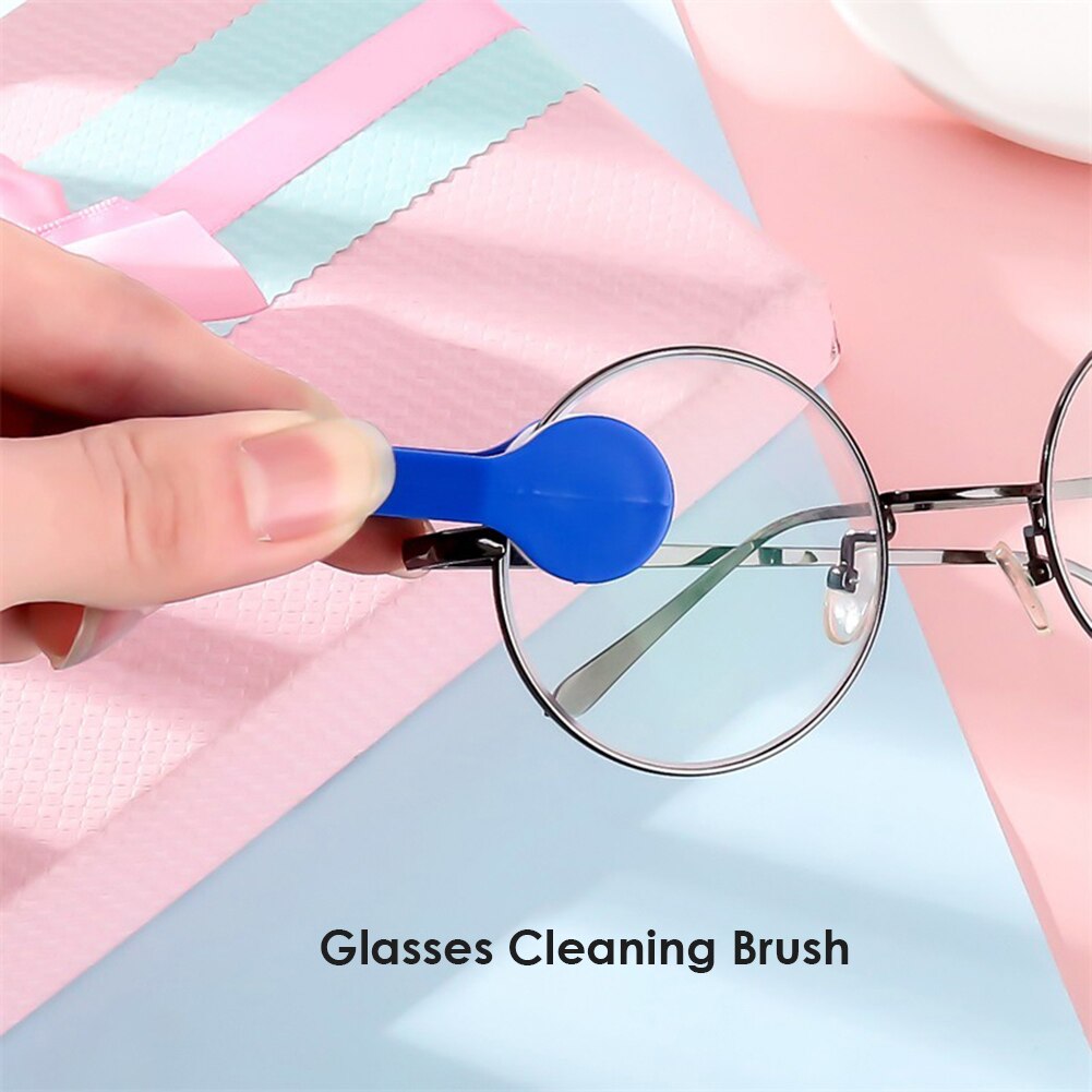 Mini Auge Gläser Objektiv Reinigung Pinsel Tragbare Weichen Mikrofaser Brille Sonnenbrille Reiniger Wischen Mikrofaser Kopf
