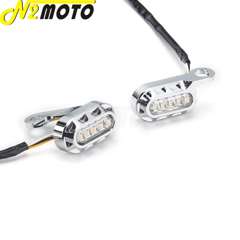 Mini clignotant LED CNC pour Harley Sportster 883, 1200, 48, 72, Super Low Roadster 2004 –