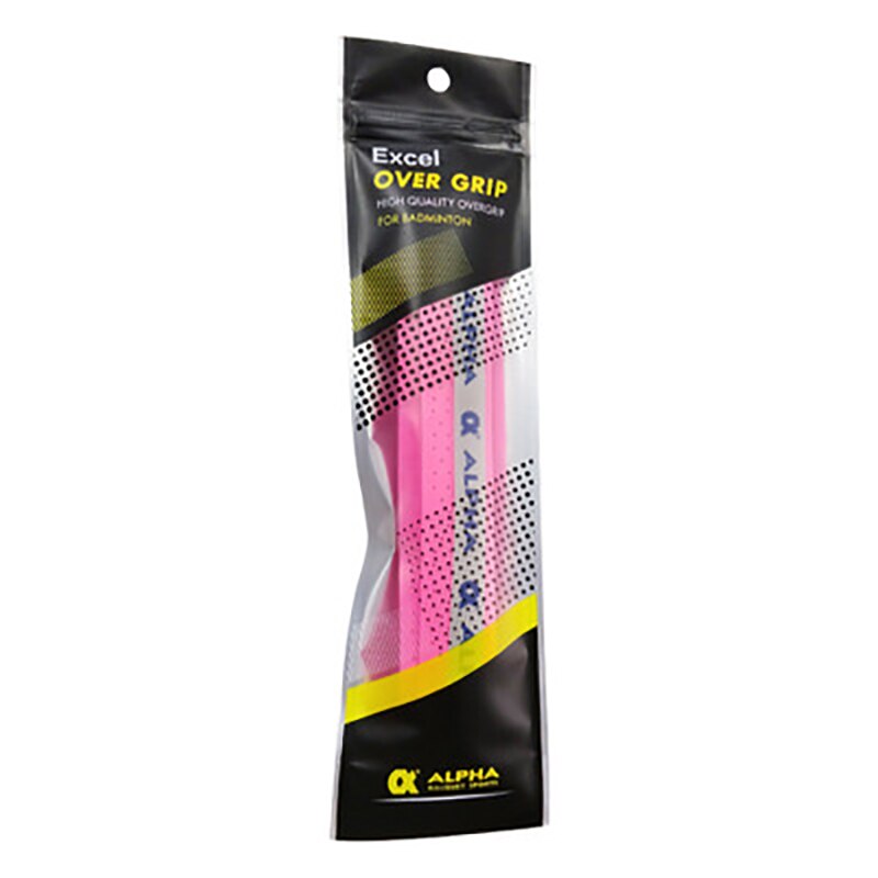 Alpha 5 st/lot tennis overgrip 0.7mm eva grips viscousper svettband perforerat andas bekvämt badmintongrepp tg -170: Rosa