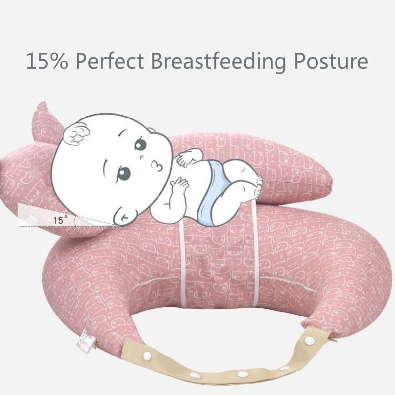 Coussin d'allaitement bébé maternité allaitement multifonction réglable coussin infantile -né alimentation couche lavable couverture