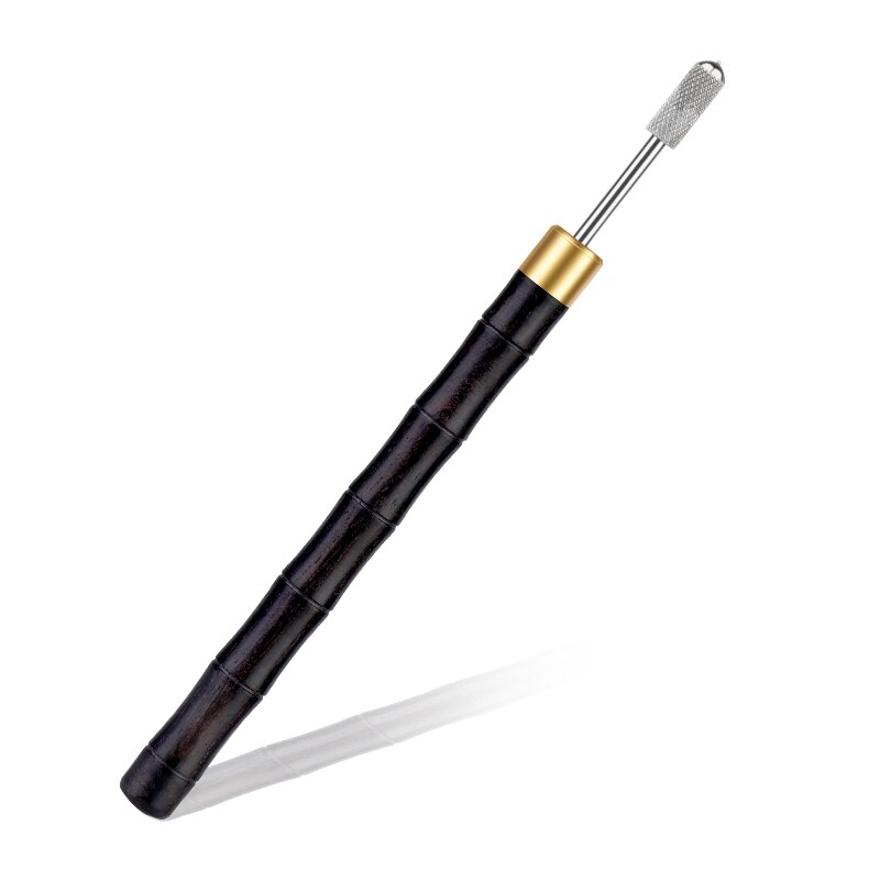 LMDZ Leather Edge Oil Pen Top Edge Dye Pen Roller Oil Pen Sandalwood Handle Leather Craft Tool Applicator Speedy Paint Tools: Black B