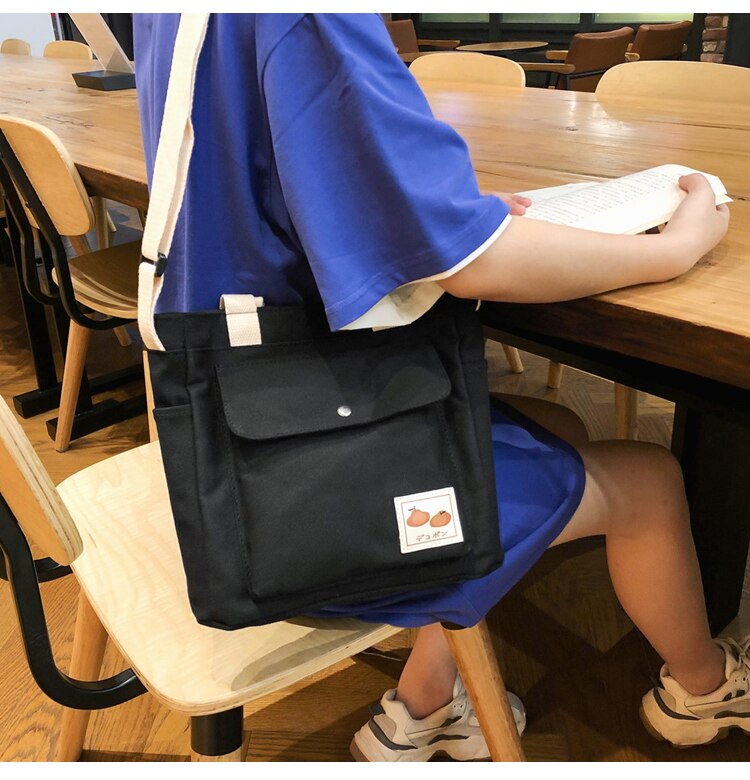 feminina femmes sacs à main fourre-tout en toile de coton pliable recyclable sac à bandoulière Messenger femme jeunesse loisirs seau sac fille