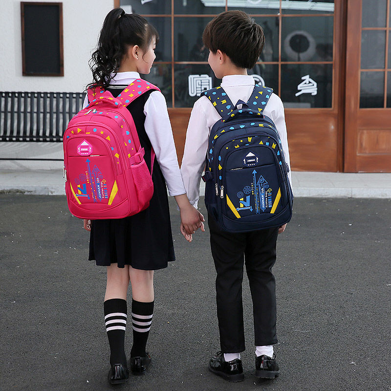 Kids School Bags Backpack Boys Primary School Orthopedic Girs Bookbags Large Capacity Waterproof Nylon Children Schoolbag