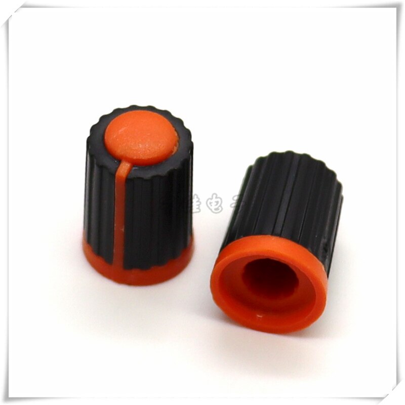 10 Stuk 12.5*18Mm Plastic Knop Cap Potentiometer Encoder Switch Knop Is Geschikt Voor Bloem As 6Mm: Oranje