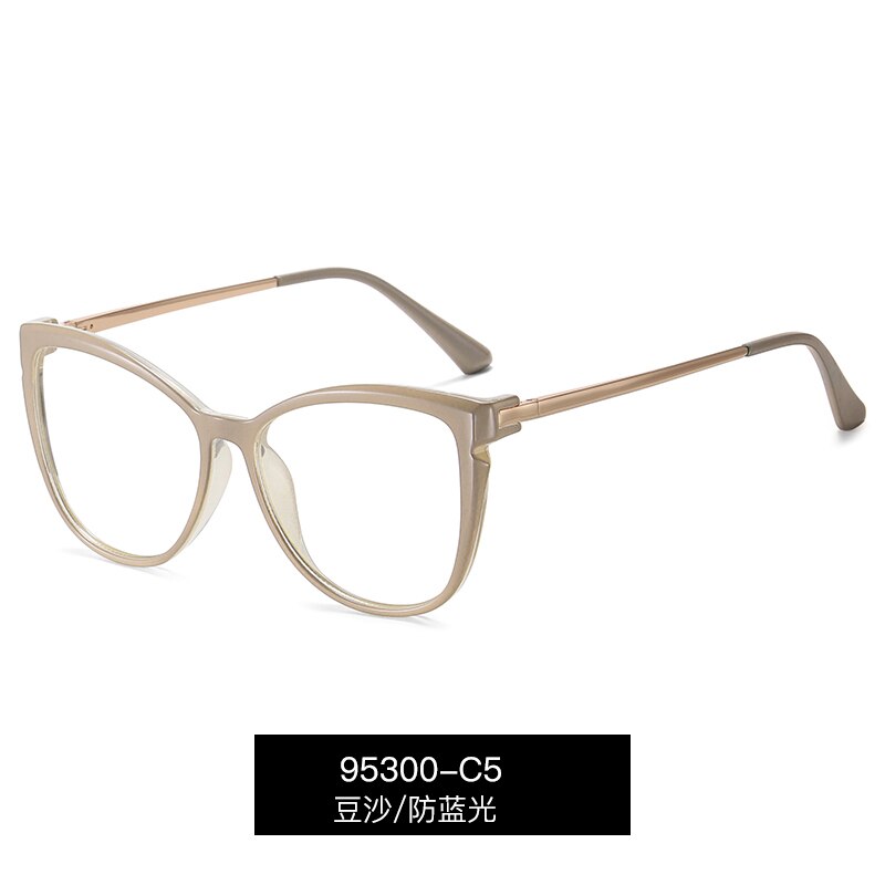 Blue Light Blocking Glasses Frame for Optical Eyewear Prescription UV400 Anti Blue ray Female Women Eyeglasses Spectacles: C5