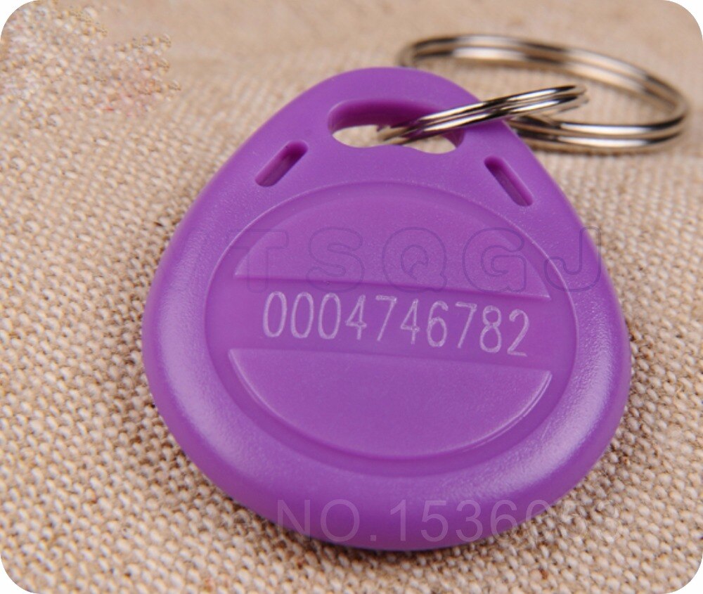 (10 st/lot) rfid 125 khz skrivbara smarta nyckelringar omskrivbara  em4305 närhetsnyckelbrickor token taggar åtkomstkontroll för rfid kopiator