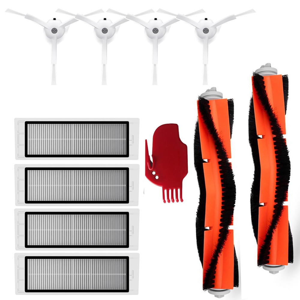 Hovedbørste vaskbar hepa filter sidebørste for xiaomi mijia 1s sdjqr 01rr xiaowa  c10 e35 e3 robotstøvsuger tilbehør: Mt2