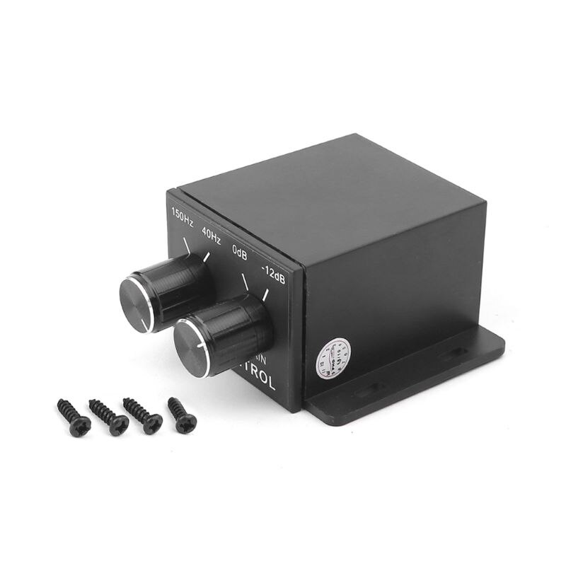 Regulador de coche amplificador bajo Subwoofer estéreo ecualizador controlador 4 RCA Q9QD