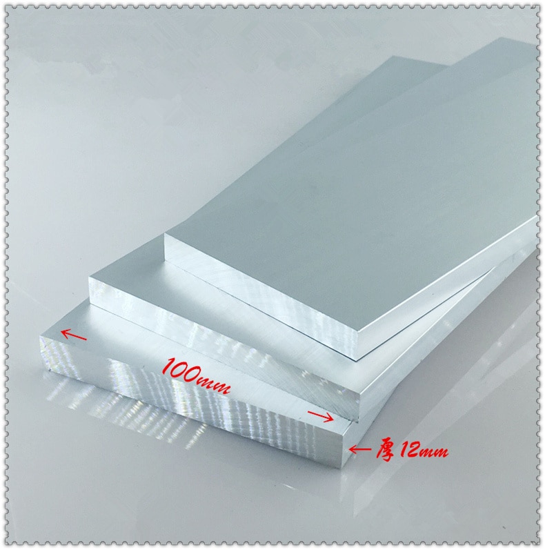 Aluminium plate thickness 12mm width 100mm length 300mm 12mmx100mm article aluminum alloy 6063-T5 oxidation