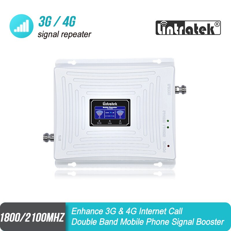 Dual-band Signaal Repeater GSM 1800 4G 3G UMTS 2100 Mobiele Telefoon Signaal Booster LCD Display LTE Cellulaire signaal Versterker S40