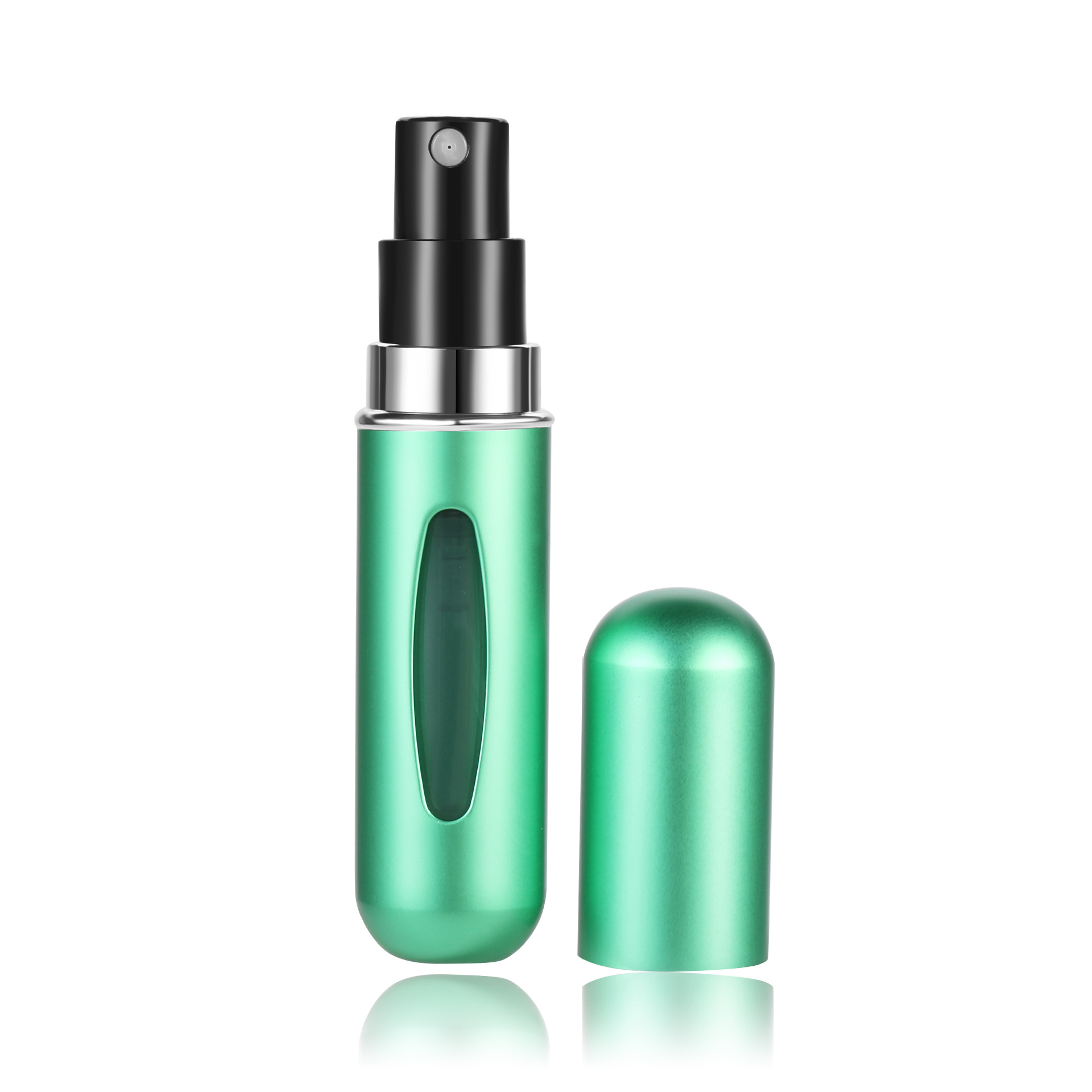 5ml Parfum Navulfles Draagbare Mini Hervulbare Spuitpot Geurpomp Lege Cosmetische Containers Verstuiver voor Reizen Tool: Black