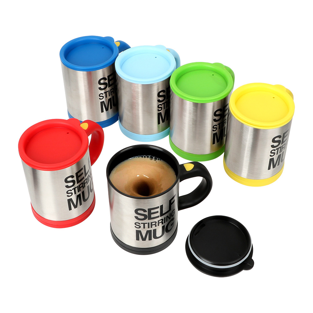 400ml automatische zelfroerende mok elektrische luie dubbel geïsoleerde slimme beker roestvrijstalen thermische beker koffiemelkmengbeker