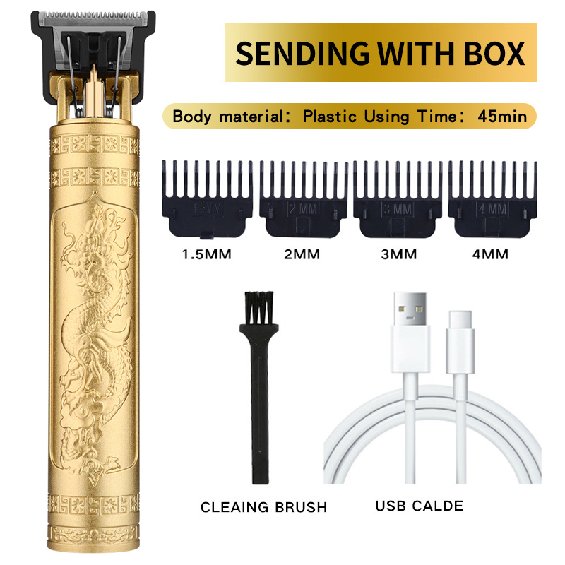 Cortadora de pelo Vintage T9 para hombres, Máquina para cortar cabello , cortadora de barba inalámbrica para viaje en casa, cortadora de pelo inalámbrica: Verde