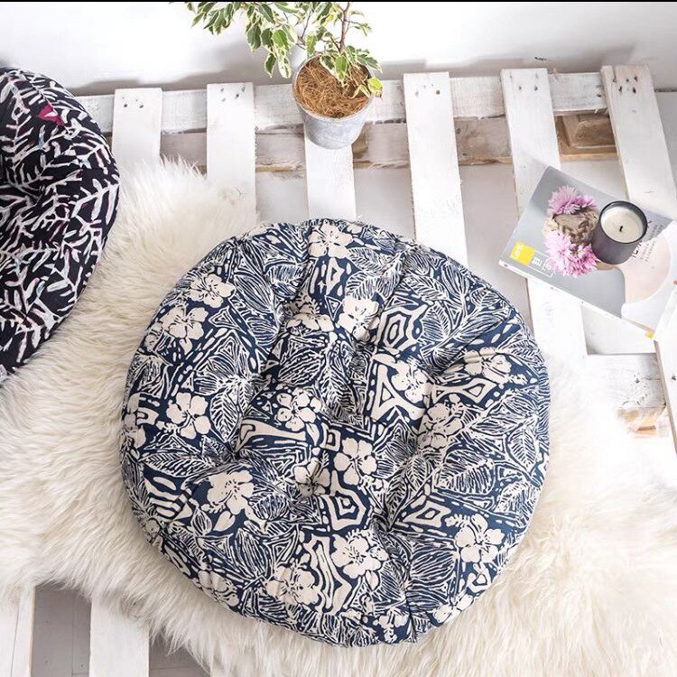 Round Thick Ground Futon Seat Cushion For Home Tatami Chair Mattress Pouf: G