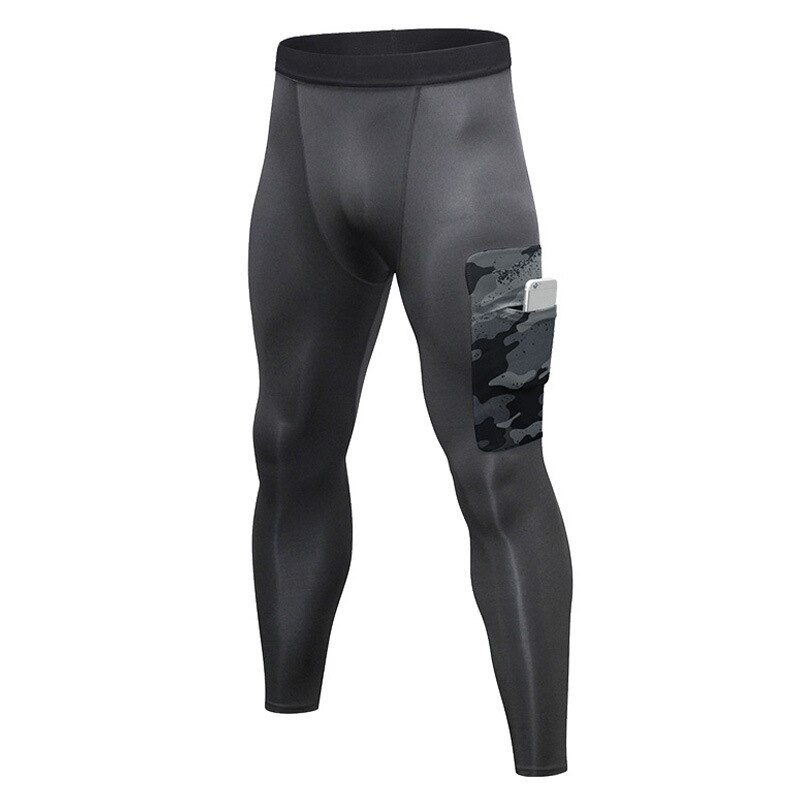 Hommes pantalons de Compression collants de sport tenue de sport pour hommes à séchage rapide hommes Leggings: Black / XXL