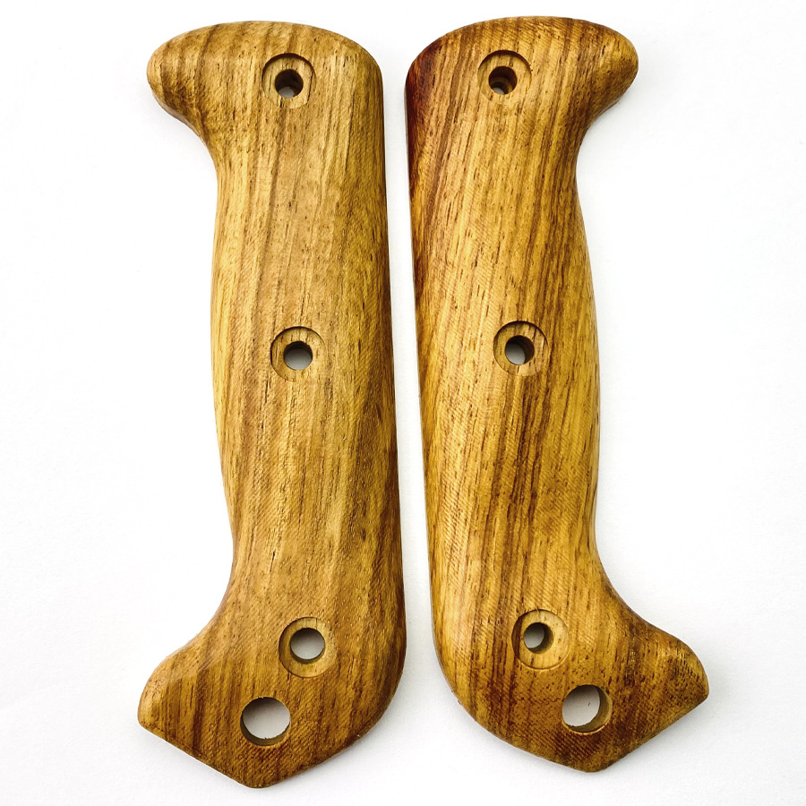 1 Pair Custom Natural Solid Wood Knife Handle Scales WIth Screw Sets for Kabar BK2 BK9 Knives Grip DIY Make Accessories Parts