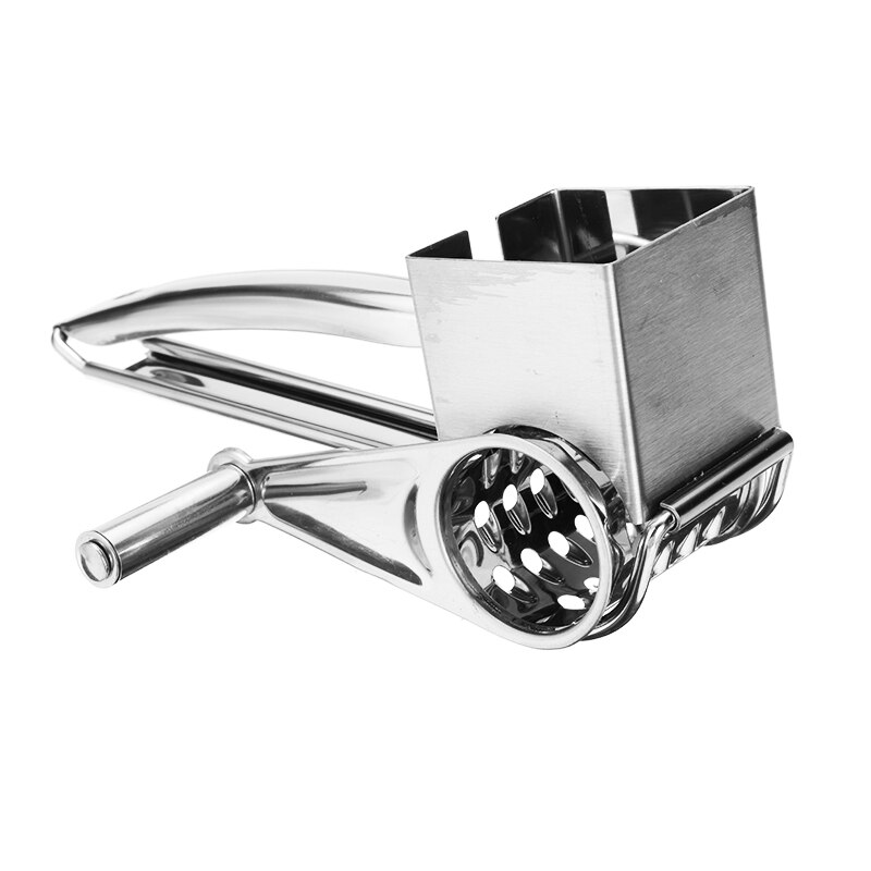 Handmatige roterende kaasboterrasp voor groente, gemberrasp, snijder van roestvrij staal met 3 trommels, keukengadget