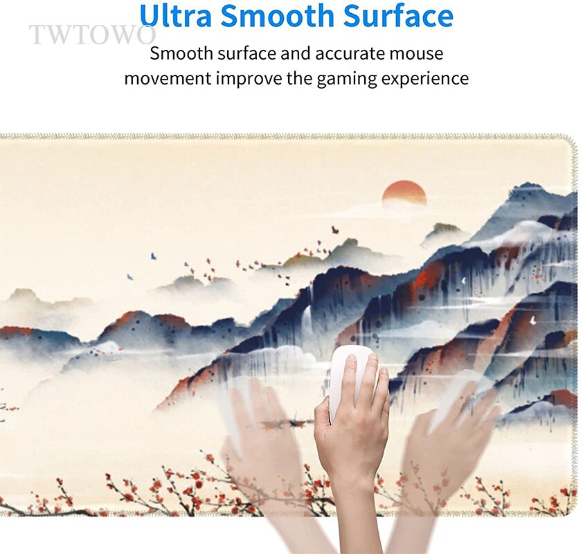 Japanese Style Mountain Tree Sakura Mouse Pad Gamer XL Computer Home Mousepad XXL keyboard pad Carpet Anti Slip Table Mat