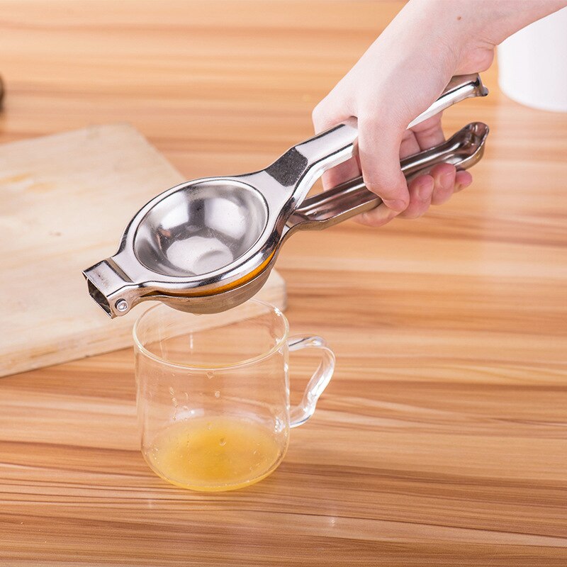 Rustfrit stål citron klip fortykket manuel frugtjuicer hjemme mælk te butik citron klemme køkken værktøj ce