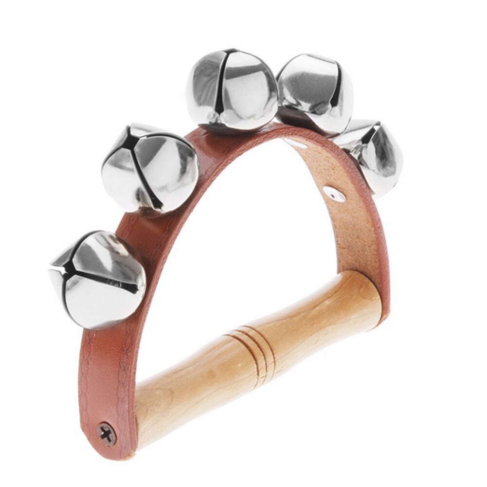 Musikinstrumenter legetøj 5 klokkehånd ryster jingle tamburin tidligt uddannelsesmæssigt musikalsk legetøj