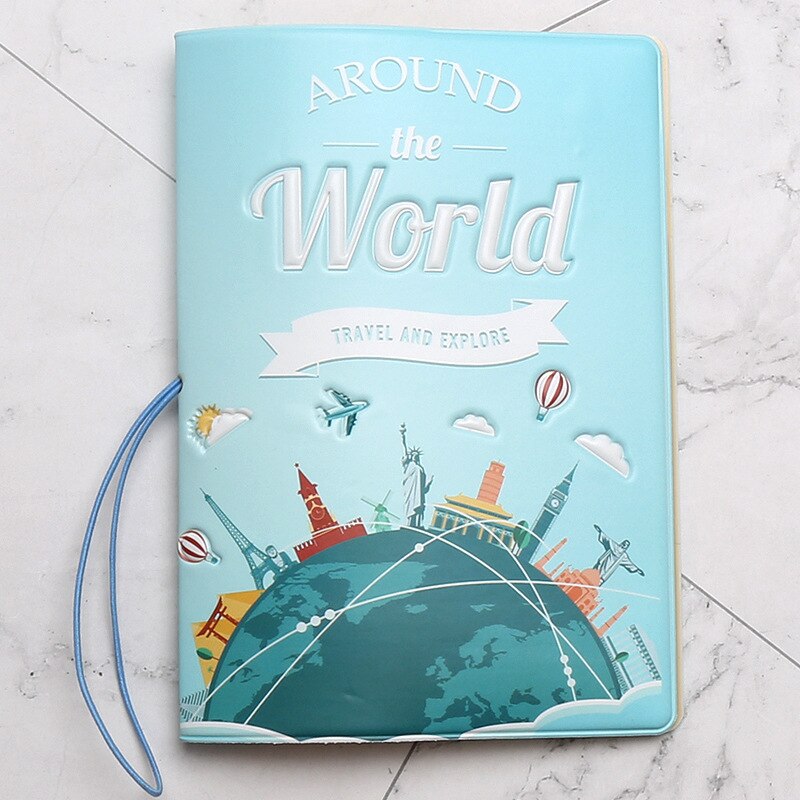 Have A Nice Trip Passport Holders Men/women Travel Passport Cover Bag Pvc Leather 3D Cover On The Passport For Travel: 6