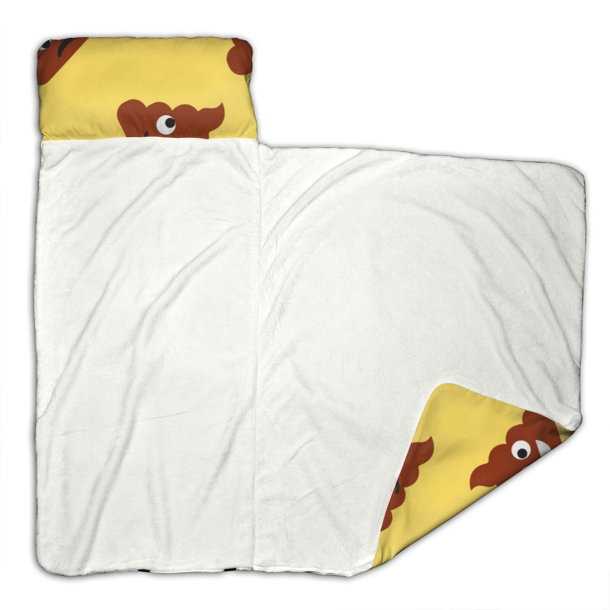 Dessin animé caca Illustration matelas enfant en bas âge sieste tapis de couchage maternelle enfants ensemble de literie avec oreiller