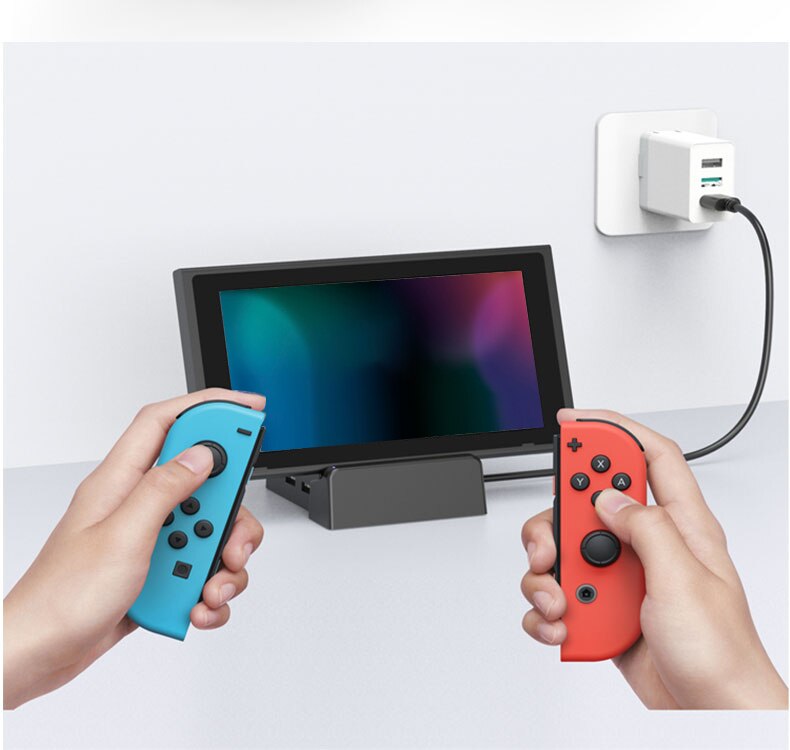 AOLION Portable Replacement Base Case for Switch Dock Cooling Base DIY Modifie Base Portable Mini Video Game Consol