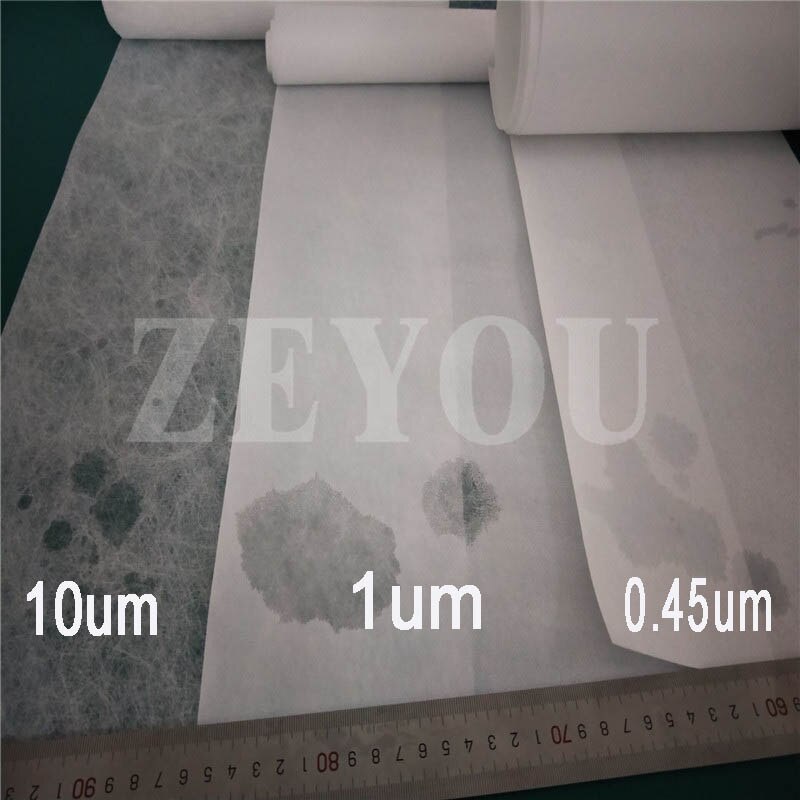 0.45um aperture 260*1000mm hydrophilic gas permeable ePTFE membrane for liquid Sterilization and filtration