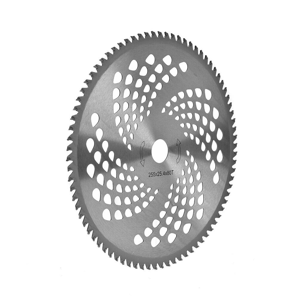 255X25.4mm 80T Brush Cutter Blade Lawn Mower Cutter Replacement Circular Saw Blade For Cutting Grass Trimmer Blade