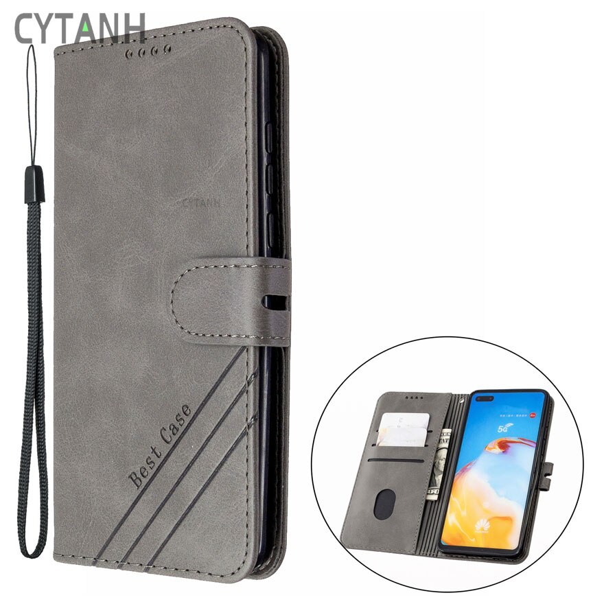 Étui pour Samsung Galaxy A20 étui à rabat en cuir sur pour Coque Samsung A20 Coque de téléphone Galaxy A20E A 20e Funda housse de portefeuille magnétique: For Galaxy A20E / Gray