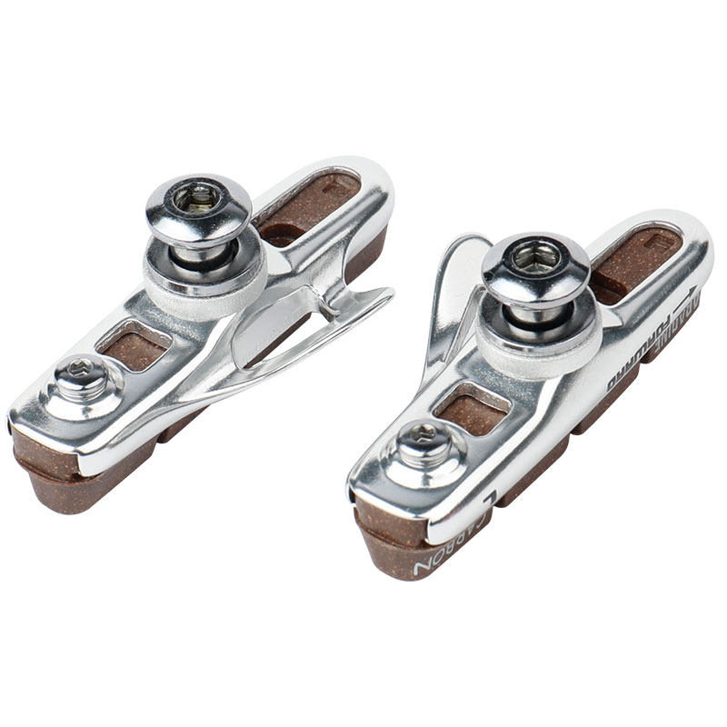 Baradine Road Bicycle Carbon Rim Braking Blocks Linear Pull Friction Wheel Brake Pads Detachable Cork Inserts Light Weight