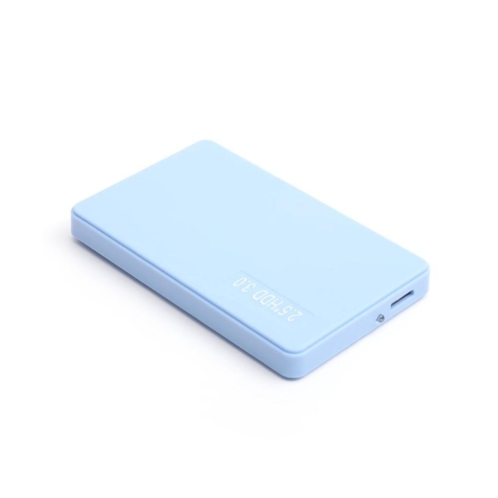 2.5 Inch USB 3.0 SATA SSD Enclosure Hard Disk Case HDD Box Adapter for Laptop Hard Disk Case for 2.5inch SATA laptop hard drives: Blue