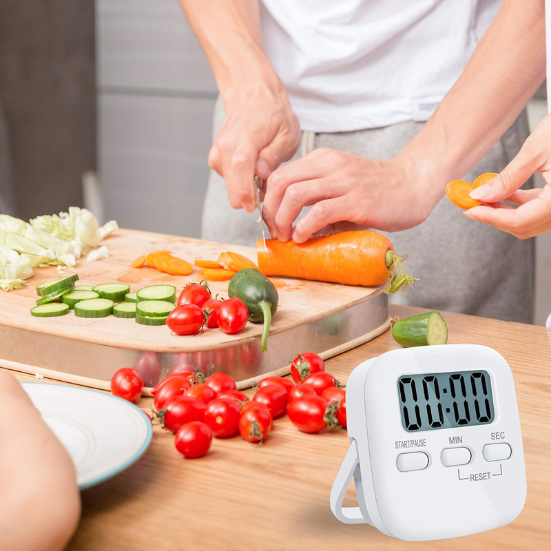 Kookwekker met Magneet - Keukentimer Stopwatch - Precies Koken - Telt