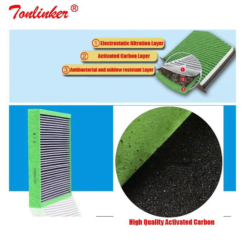 Filtro de cabina 332766591 1 unidad para Chevrolet Cruze Aveo Malibu Cobalt Onix Orlando Prisma Spark SPin Trax Volt Ev, modelo de coche