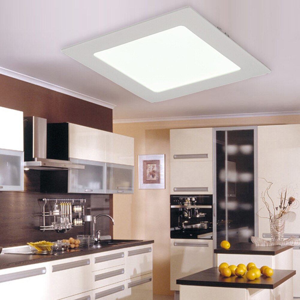 Ultra-Dunne Vierkante Led-lampjes Home Office Lamp Verzonken Armatuur Lampen Plafond Panel Licht Platte Slaapkamer Plein Met driver