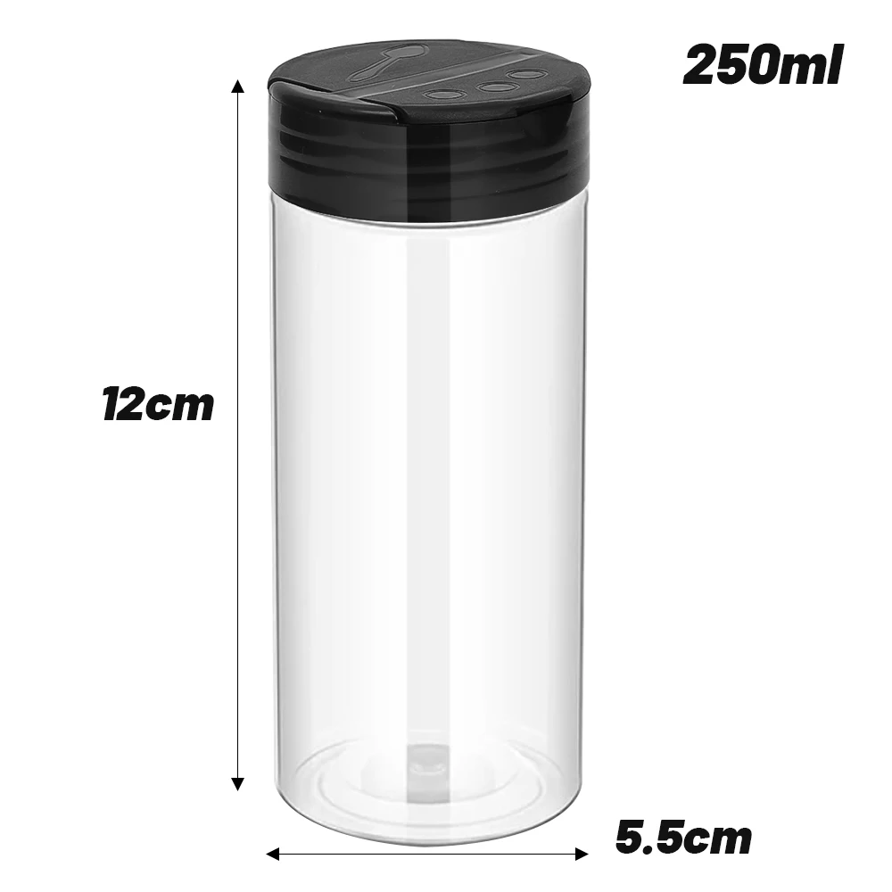 20/1PC Plastic Spice Jars Containers with Cap Transparent Seasoning Powder Jars Condiment Storage Boxes Container Kitchen Tools: M / Dark Khaki
